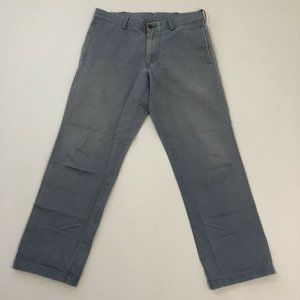 Haggar Men's Blue H26 Chino Pants Light Wash Regular Fit Size 33X30